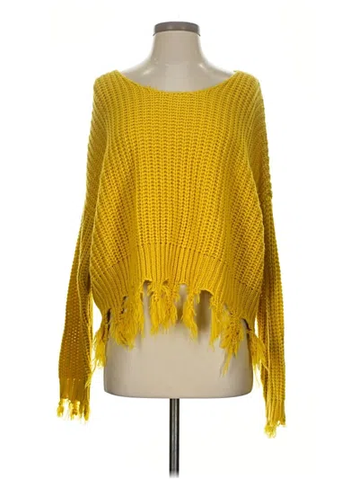 Pre-owned Young Fabulous & Broke Pullover Sweater In Yellow