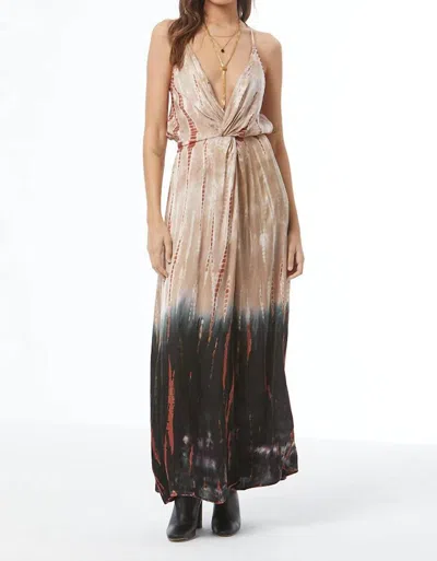 Young Fabulous & Broke Shayna Maxi Dress In Nut Bamboo Ombre In Multi