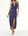 Young Fabulous & Broke Siren Slip Dress In Aviator Blue In Blue
