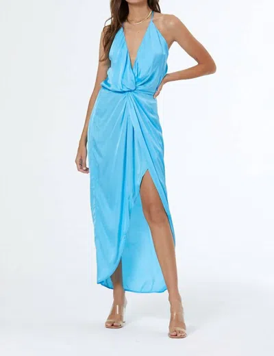 Young Fabulous & Broke Siren Slip Dress In Blue Lagoon