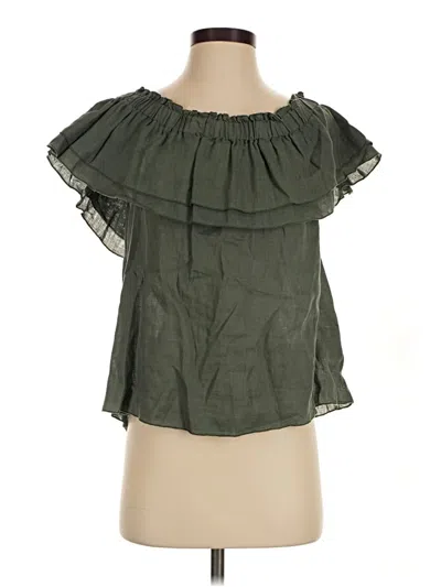 Pre-owned Young Fabulous & Broke Sleeveless Blouse In Green