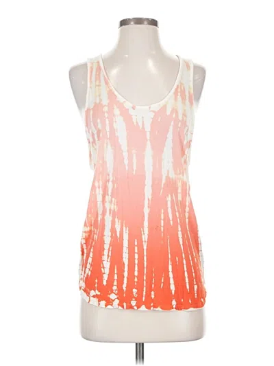 Pre-owned Young Fabulous & Broke Sleeveless Top Orange Halter Neckline Tops
