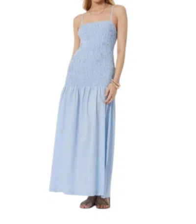Young Fabulous & Broke Smocked Maxi Dress In Cornflower Blue