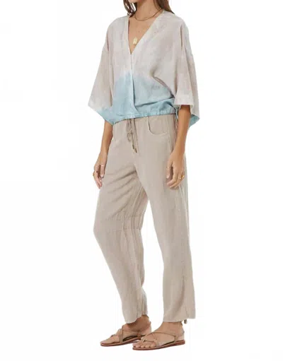 Young Fabulous & Broke Tia Top In Wave Patina Wash In Neutral