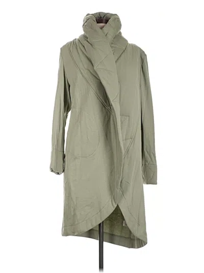 Pre-owned Young Fabulous & Broke Trenchcoat In Green