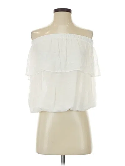 Pre-owned Young Fabulous & Broke Tube Top Ivory Strapless Neckline Tops