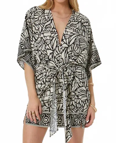 Young Fabulous & Broke Willa Wrap Mini Dress In Black