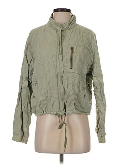 Pre-owned Young Fabulous & Broke Windbreaker Jacket In Green