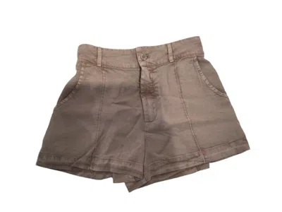 Young Fabulous & Broke Women's Trouser Shorts In Sea Salt Pigment In Brown