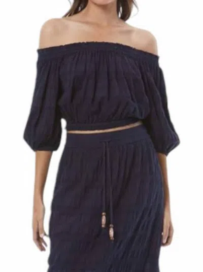 Young Fabulous & Broke Aloha Top In Midnight In Multi