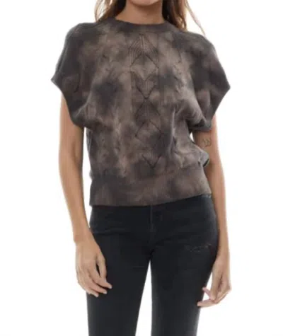 Young Fabulous & Broke Anja Tie Dye Sweater In Grey In Multi
