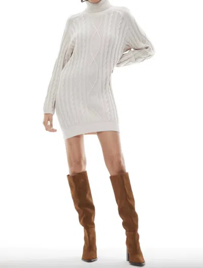 Young Fabulous & Broke Aurella Sweater Dress In Ivory In Multi