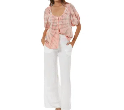 Young Fabulous & Broke Clea Top In Peach In Pink