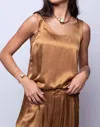 Young Fabulous & Broke Dana Scoop Tank In Olive Bark