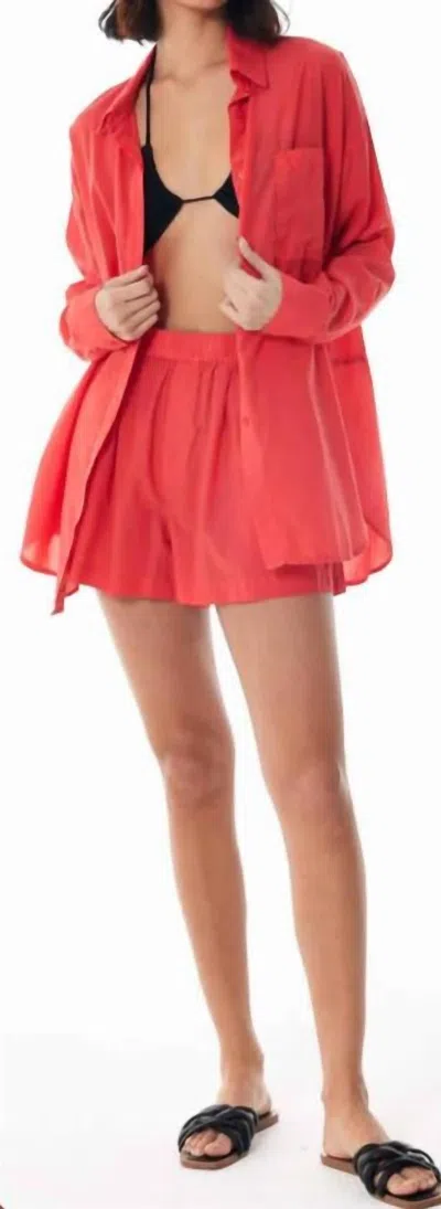 Young Fabulous & Broke Kennedy Top In Strawberry In Red