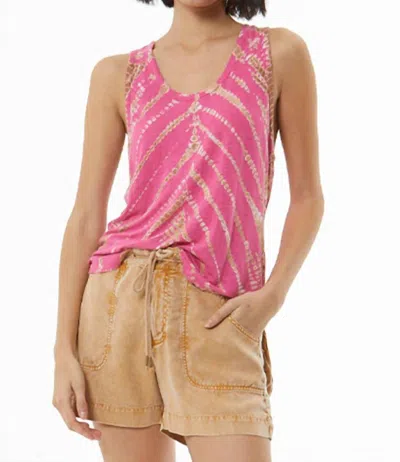 Young Fabulous & Broke Lulu Racer Scoop Tank Top In Flamenco In Multi
