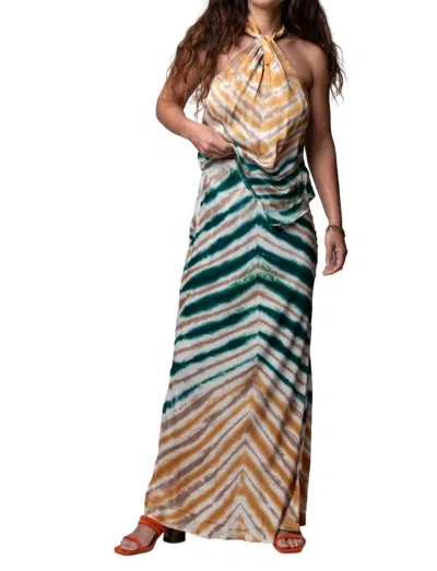 Young Fabulous & Broke Rory Halter Top In oz Green In Multi