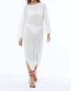 Young Fabulous & Broke Santorini Crochet Coverup Dress In Bone In Multi