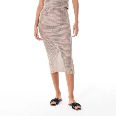 Young Fabulous & Broke Shea Crochet Skirt In Dune In Multi