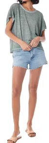 Young Fabulous & Broke Tie Dye Cleo Tee In Oilwash Sage In Multi