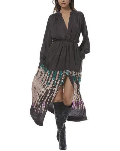 Young Fabulous & Broke Una Henley Shirtdress In Grey
