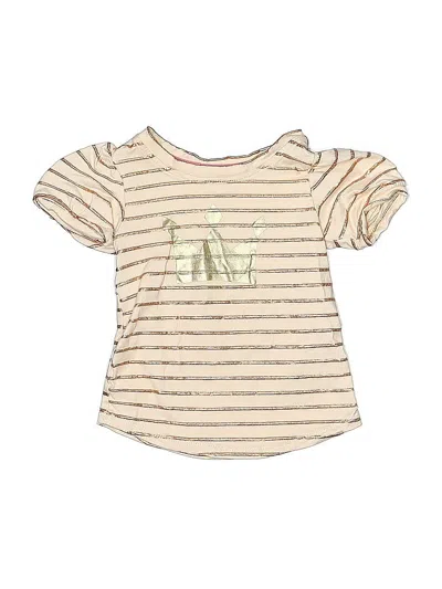 Pre-owned Young Hearts Kids' Short Sleeve T-shirt In White