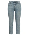 Young Poets Woman Jeans Blue Size 27 Cotton, Lyocell, Elastomultiester, Elastane In Blue