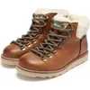 Young Soles Eddie Wool Kids Hiking Boot In Brown