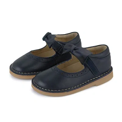 Young Soles Martha Bow Kids Mary Jane Shoe In Black