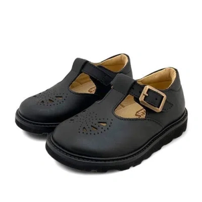 Young Soles Rosie Kids T-bar Shoe In Black