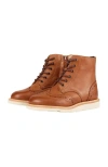 Young Soles Sidney Brogue Boot In Brown