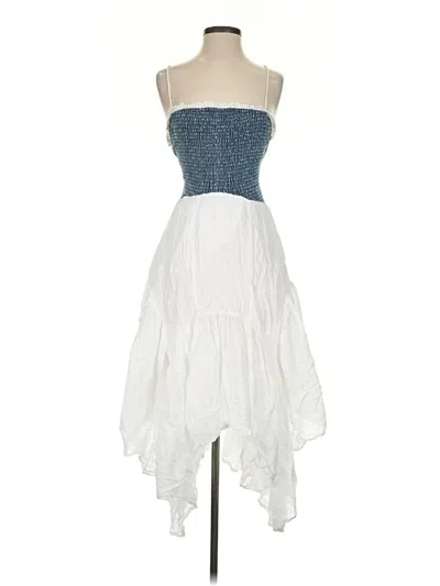 Pre-owned Young Threads Cocktail Dress In White