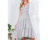 Young Threads Whispering Willow Dress In Grey In Grey