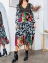 Young Threads Wild Harmony Dress In Multi Color In Multi