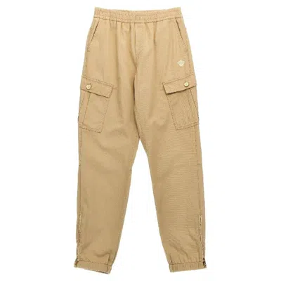 YOUNG VERSACE YOUNG VERSACE BOYS EMBROIDERED MEDUSA LOGO PANTS