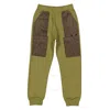 Young Versace Boys Logo Detail Sweatpants In Green