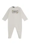 Young Versace Cotton Baby-romper In White