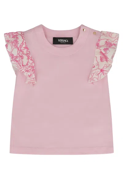 Young Versace Calvin Klein Cotton Crew-neck T-shirt
