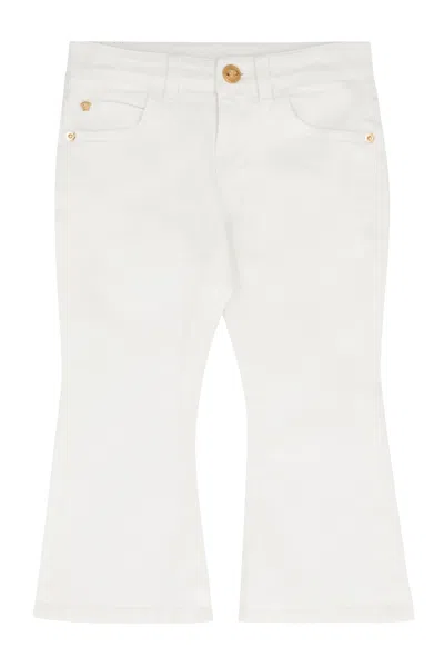 Young Versace Cotton Flared Jeans