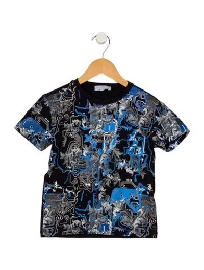 Pre-owned Young Versace Babies' Cotton T-shirt In Blue