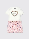 YOUNG VERSACE DRESS YOUNG VERSACE KIDS COLOR WHITE,F32876001