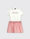 YOUNG VERSACE DRESS YOUNG VERSACE KIDS COLOR WHITE,F32878001