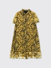 YOUNG VERSACE DRESS YOUNG VERSACE KIDS COLOR YELLOW,F32882003