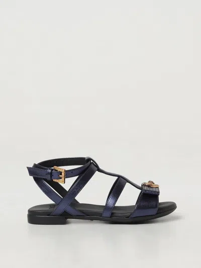 Young Versace Heeled Sandals  Woman Color Blue