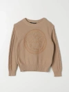 YOUNG VERSACE SWEATER YOUNG VERSACE KIDS COLOR SAND,F40314054