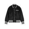 Young Versace Kids City Lights Graphic Print Bomber Jacket In Black