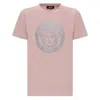 Young Versace Kids Medusa Logo Cotton T-shirt In Pink