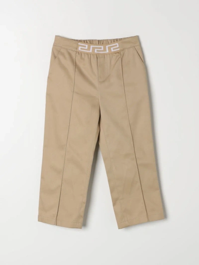 Young Versace Pants  Kids Color Beige In Beige