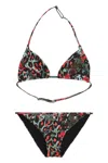 Young Versace Printed Bikini In Multi