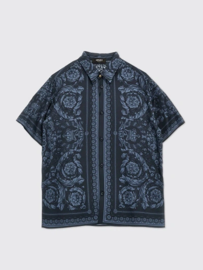 Young Versace Shirt  Kids In Blue